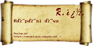 Répási Éva névjegykártya